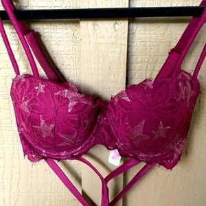 VS PINK Date Push-Up Wrap Bra